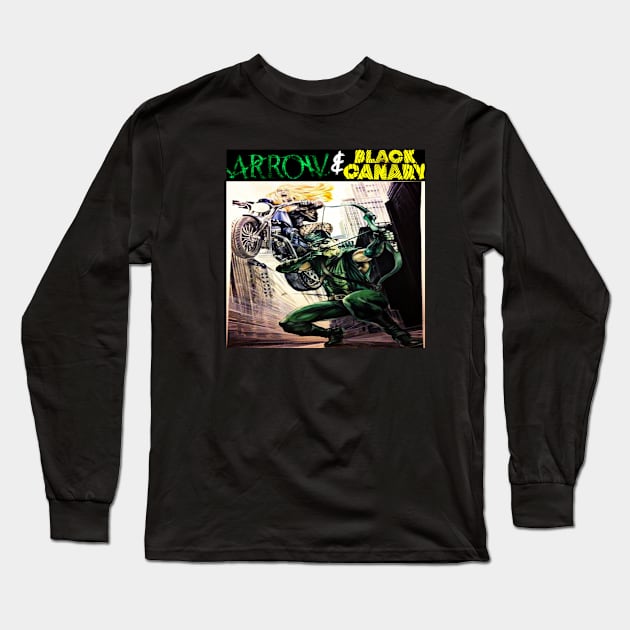 Green arrow Black Canary Long Sleeve T-Shirt by guestsaa9beszp4umu6a0wimw